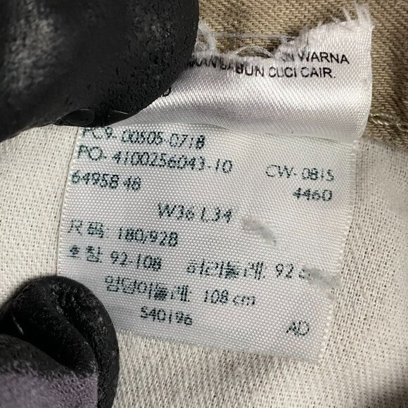 Levi's 505 Jeans Pants Men's 36 x 34 Tan Brown Regular Fit Straight Leg 0718 - Picture 8 of 13